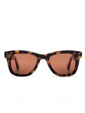 New Men’s KOMONO sunglasses Brown Tan tortoise rectangular